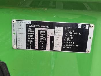 Scania S660 V8 6X2 BOOGIE / RETARDER / FULL AIR / 2 TANKS